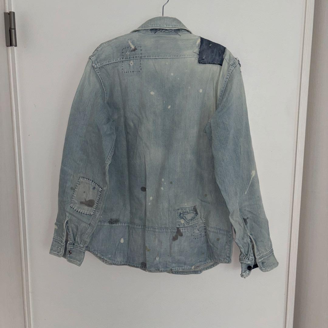 KAPITAL パッチワークデニムシャツジャケットKAUNTRY