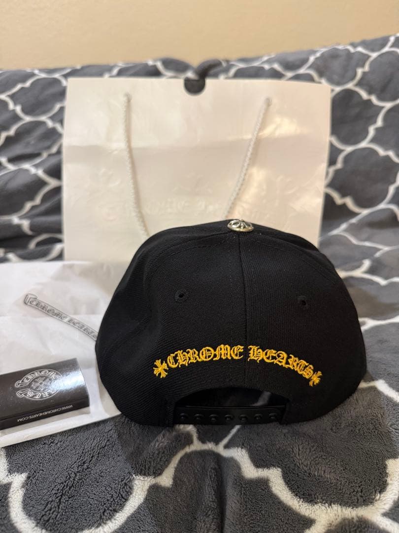 【山本由伸選手着用】クロムハーツ ベースボールキャップ　黒 ブラック