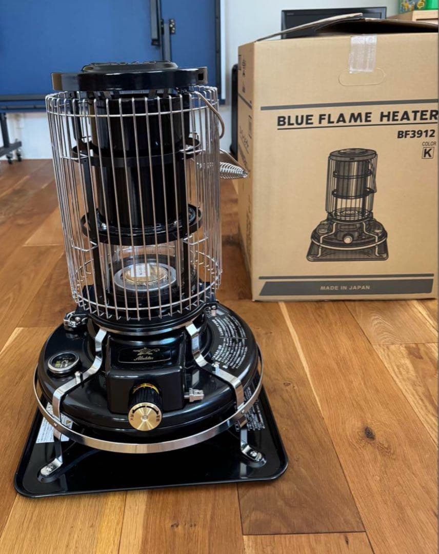 【美品】アラジン 石油ストーブ ブルーフレーム BF3912-K ブラック