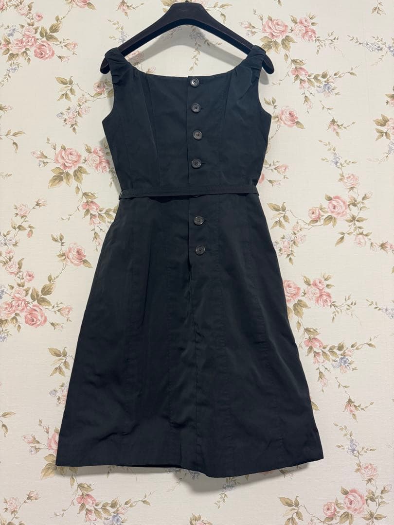 LOUIS VUITTON ノースリーブミニワンピース 36 ブラック