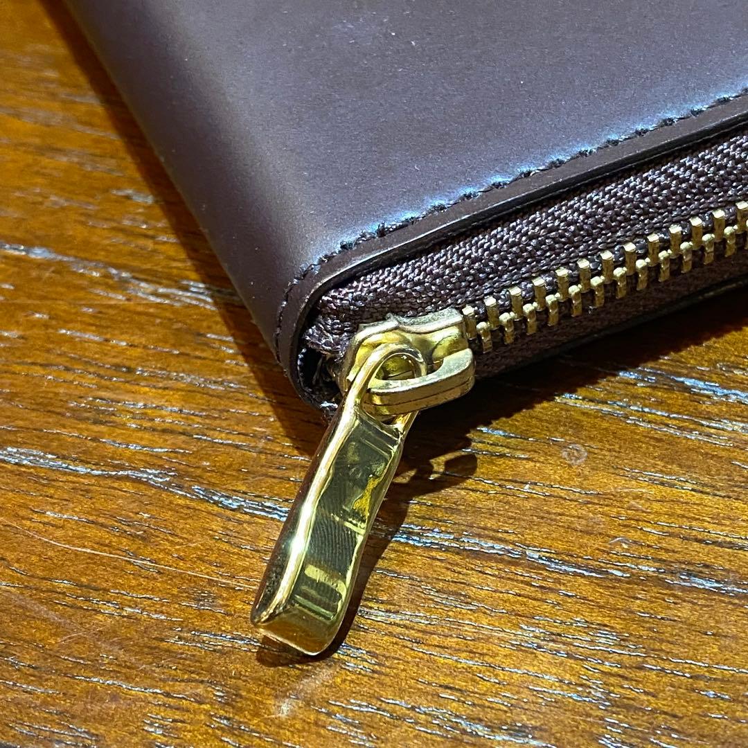 Mark Boots by Brit houseコードバンラウンドジップ 長財布