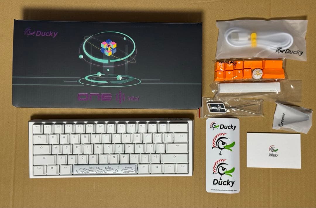 キーボード Ducky One 3 Mini 60% Classic Pure White