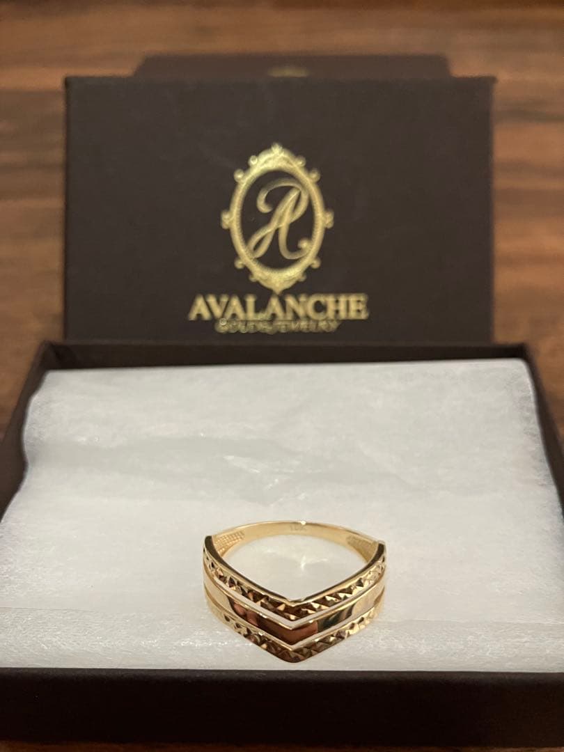 AVALANCHE 10K イエローゴールド リング 18号