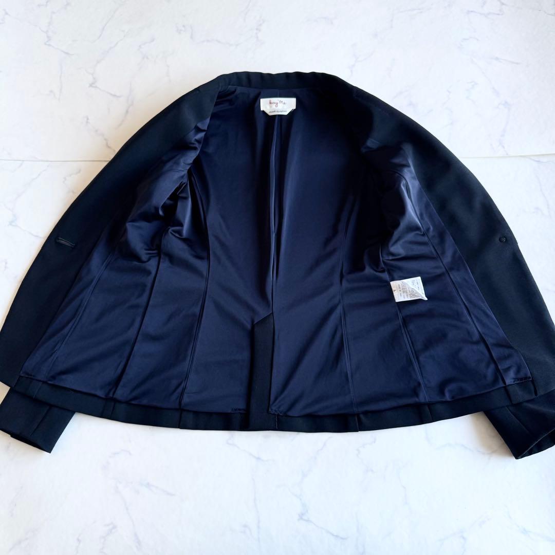 近年モデル ケイミー パンツスーツ セットアップ ストレッチ 洗える ネイビー