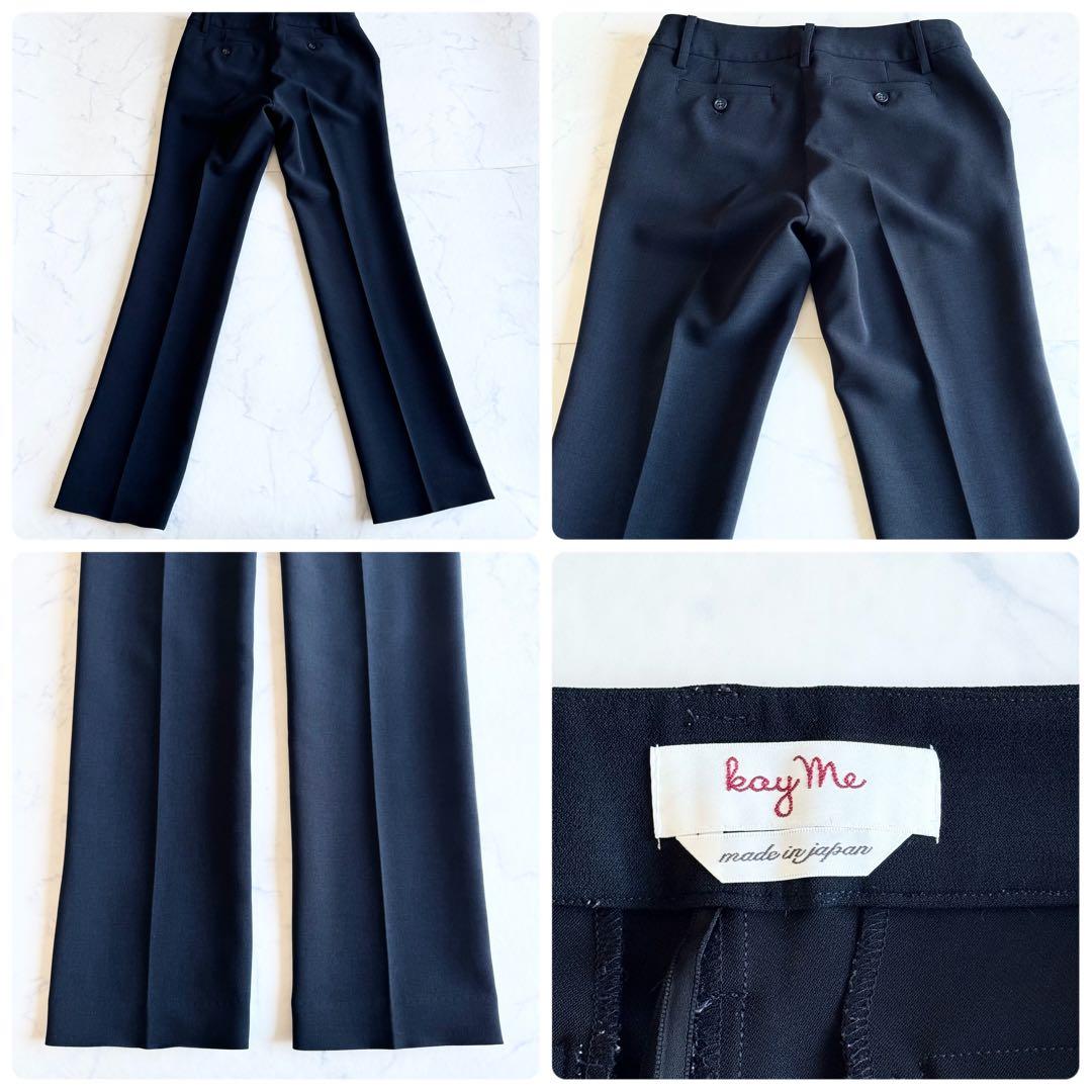 近年モデル ケイミー パンツスーツ セットアップ ストレッチ 洗える ネイビー