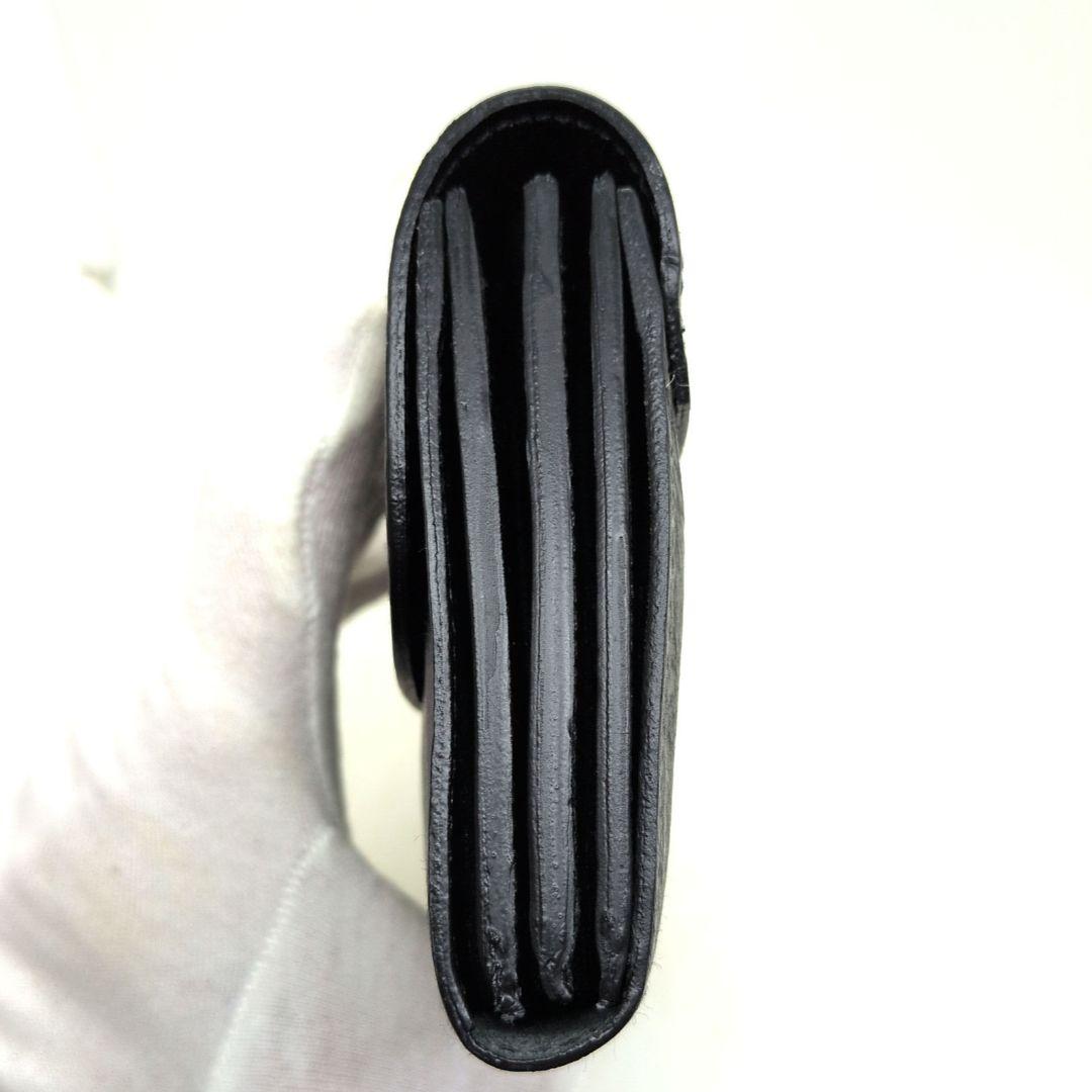 【未使用 現行】イルビゾンテ　ロングウォレット　フラップ　シボ革　大容量　蛇腹