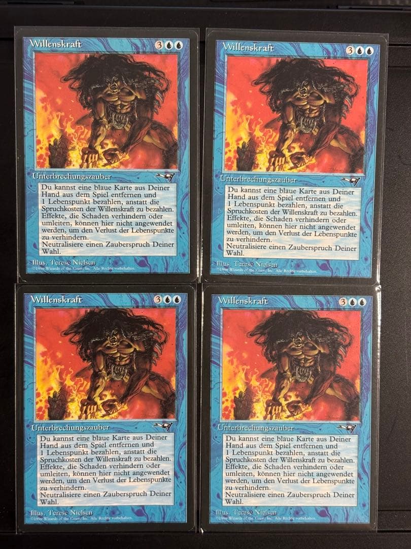 MTG 意志の力　ドイツ語　4枚セット