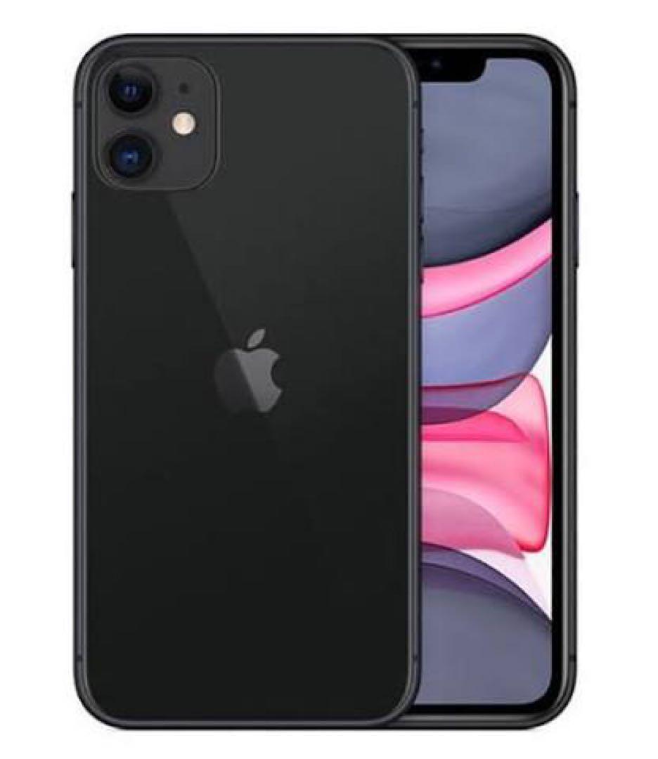 【動作確認済み】iPhone 11 ブラック 本体＋adidasスマホケース