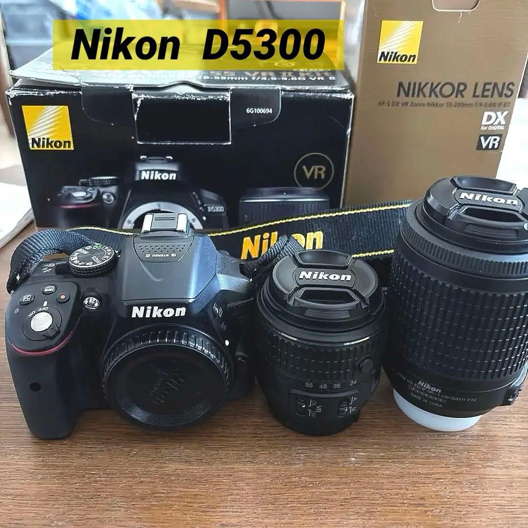 ニコンD5300 一眼レフカメラ＋望遠レンズ