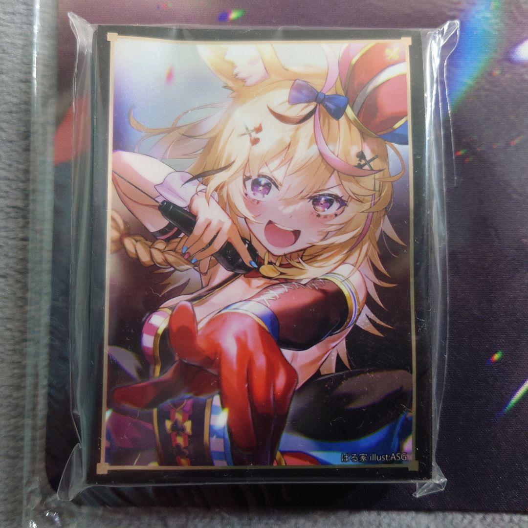 α1 ホロライブ マイク&ゆびを指す 尾丸ポルカ スリーブ&プレイマット