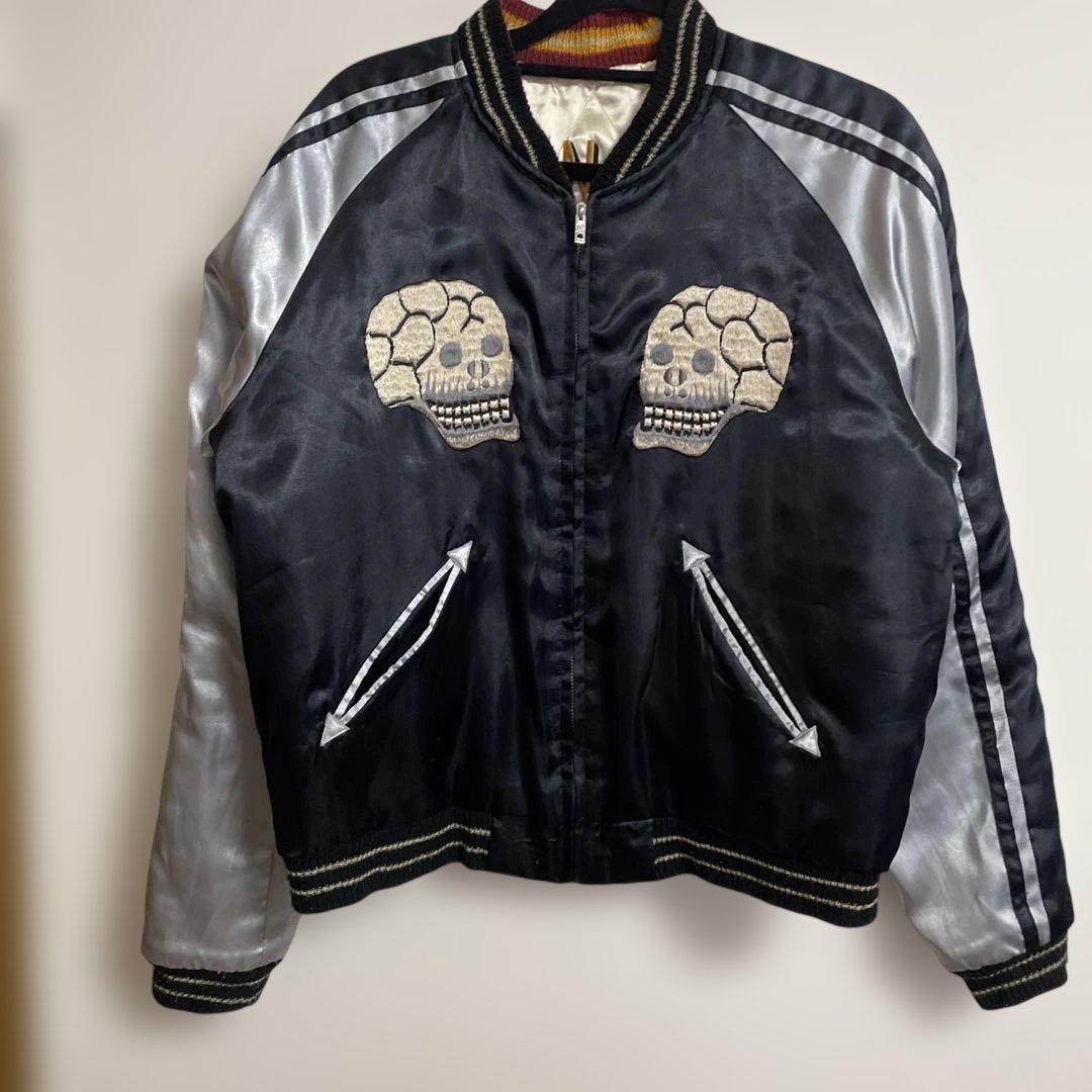 髑髏×U.S.NAVY ドクロ　テーラー東洋　スカジャン