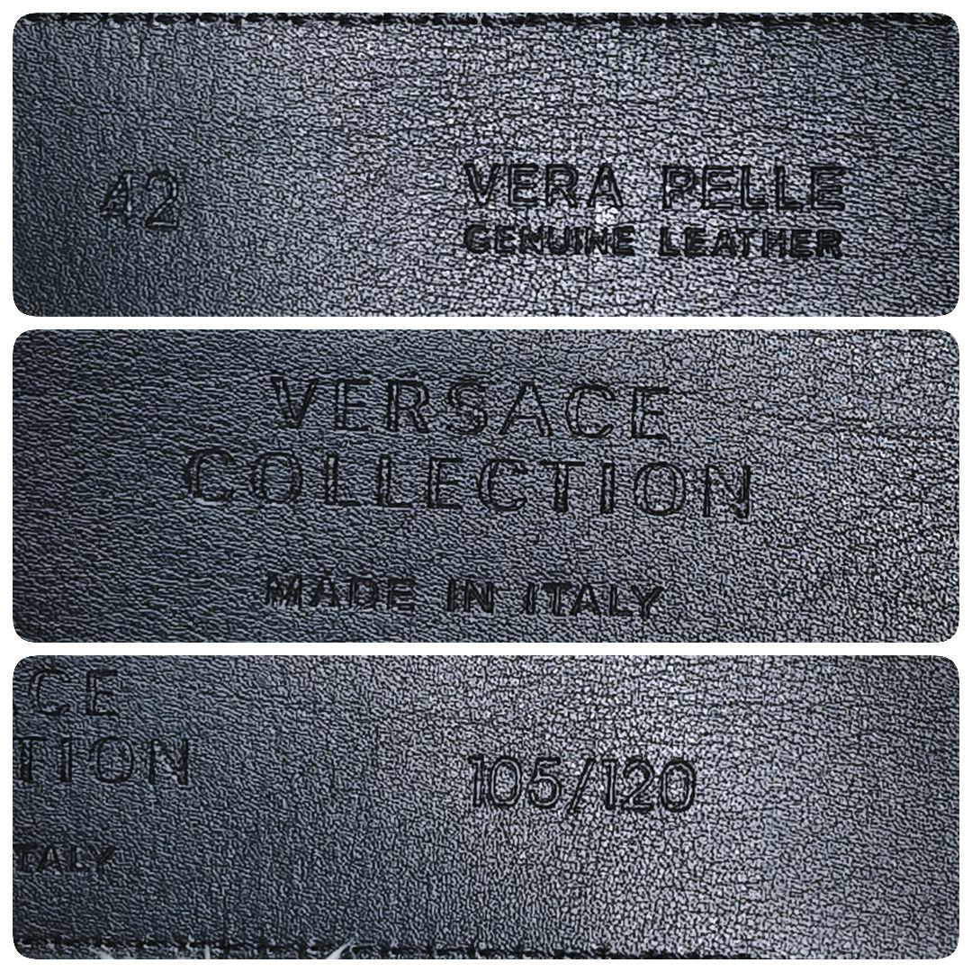 VERSACE メデューサバックル ベルト シルバー レザー 本革