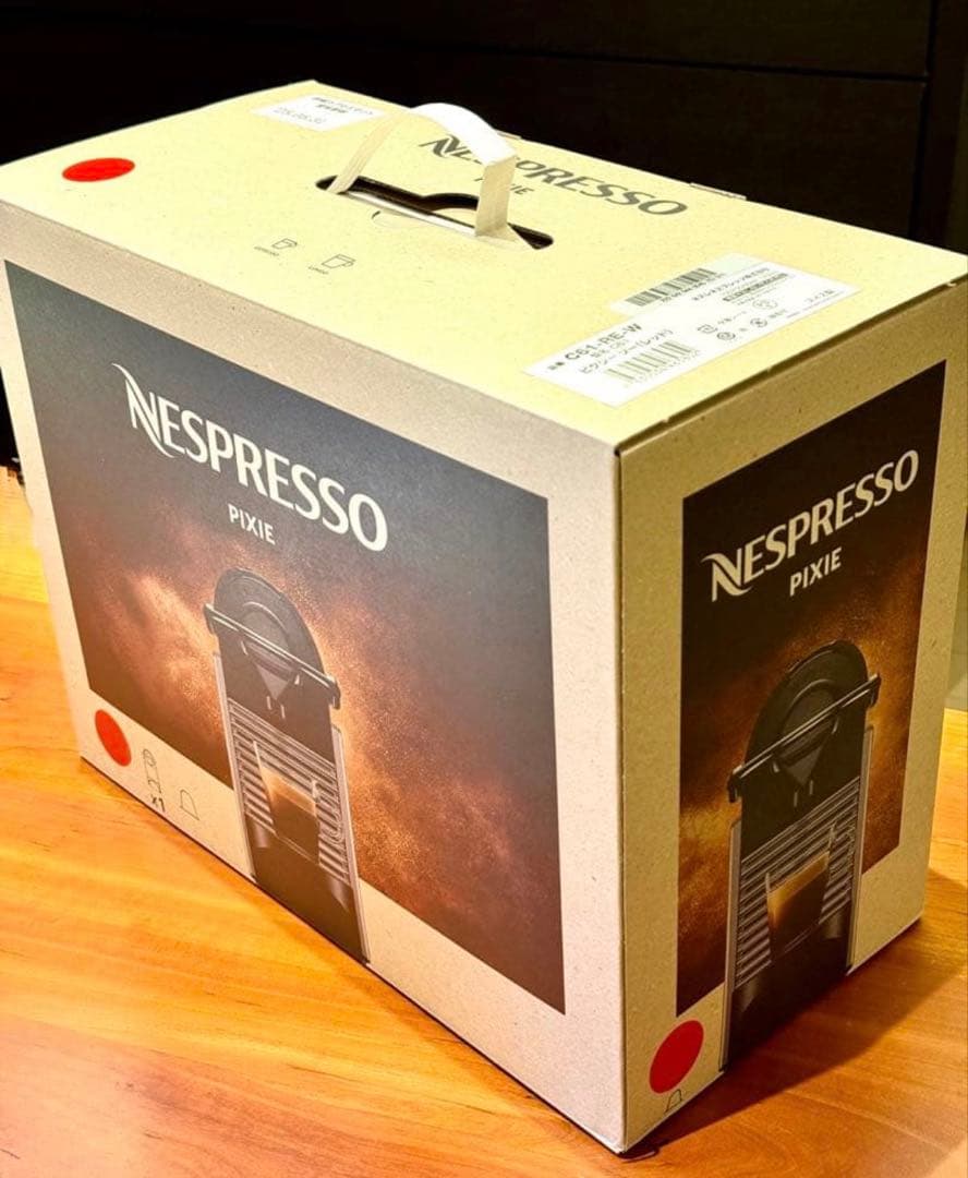 【新品未使用】Nespresso ピクシーツー C61-RE-W レッド