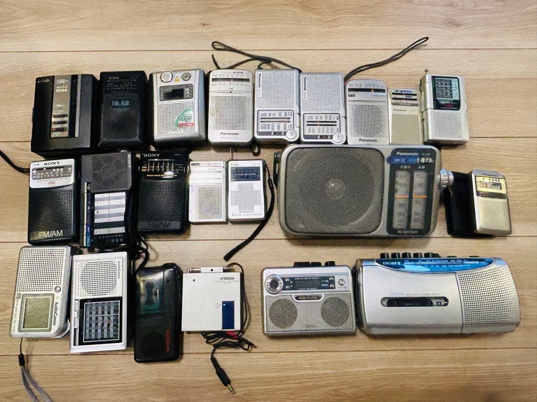 Sony,Panasonic,Victorなどのカセットプレイヤー22個