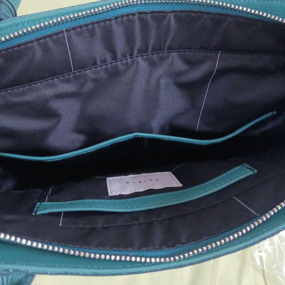 aniary ターコイズ レザー トートバッグ