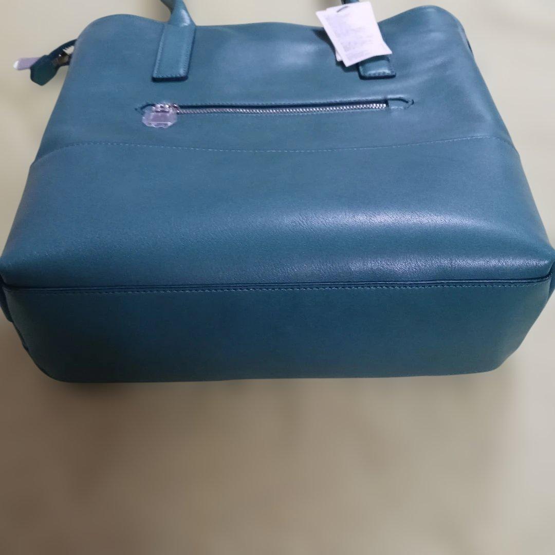 aniary ターコイズ レザー トートバッグ