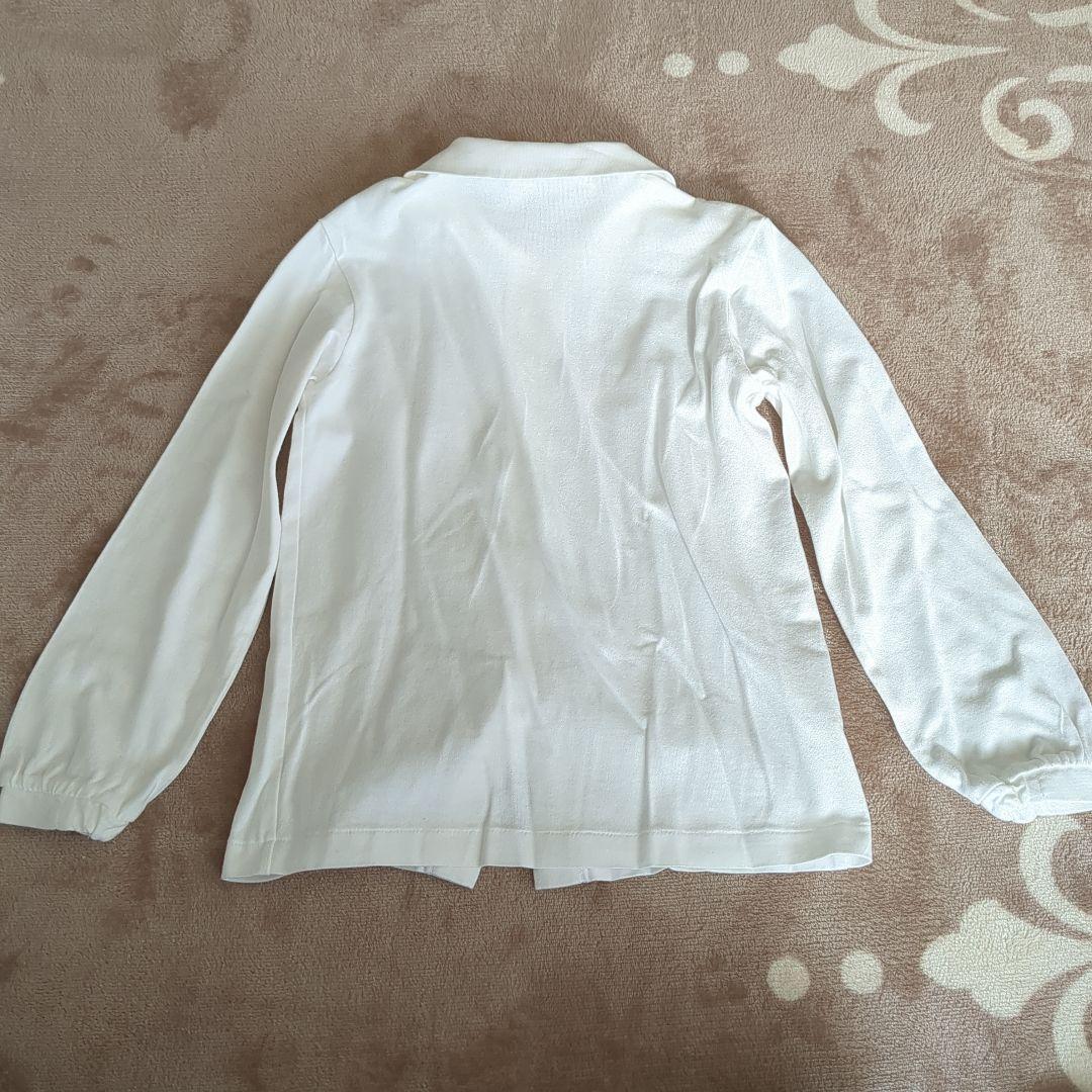 【美品】ファミリア 115-120 濃紺 お受験用セットワンピース　白シャツ