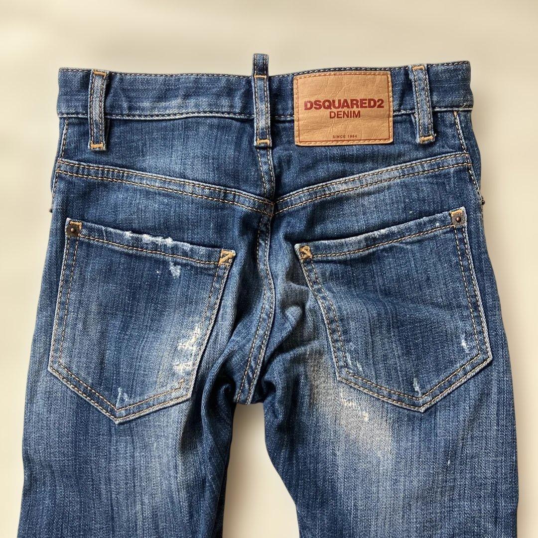DSQUARED2 スキニーデニム ダークブルー