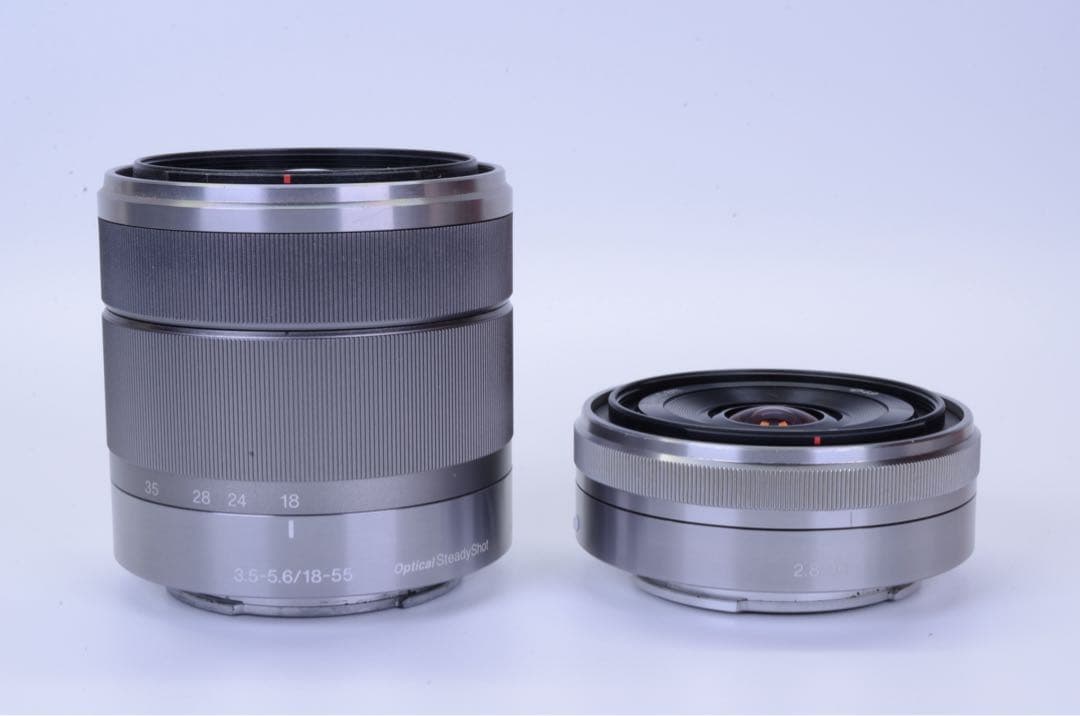 ショット数わずか2825枚｜SONY NEX-3 レッド ダブルレンズセット