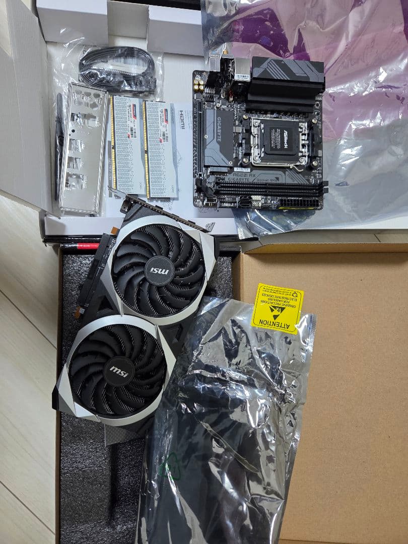 rx6600 ddr5 32gb am5マザーボード　ジャンク