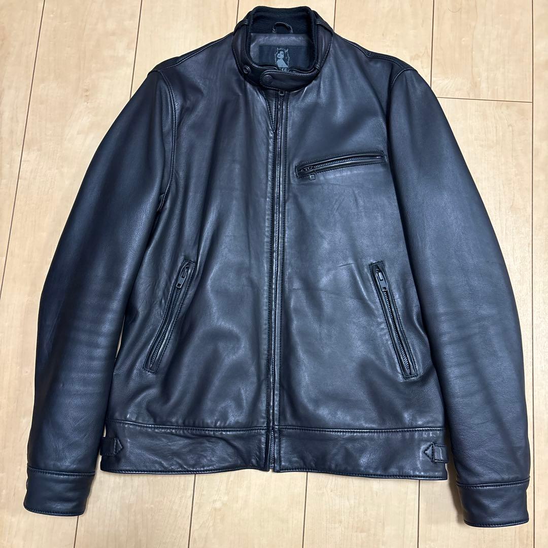 【極美品】HYSTERIC GLAMOUR メンズ　ラムレザーブルゾン　黒　M