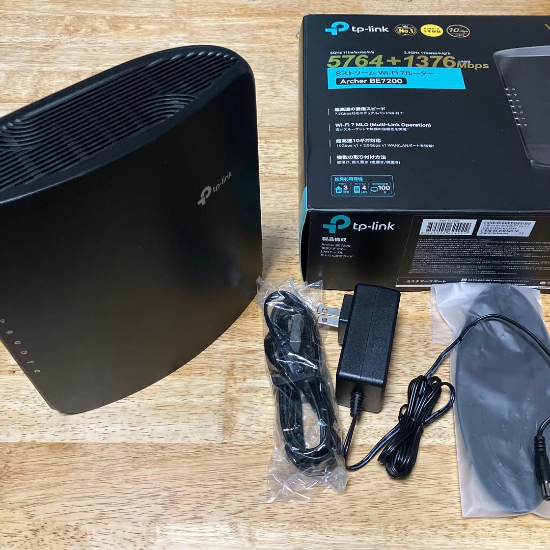 tp-link WiFi7ルーター　BE7200