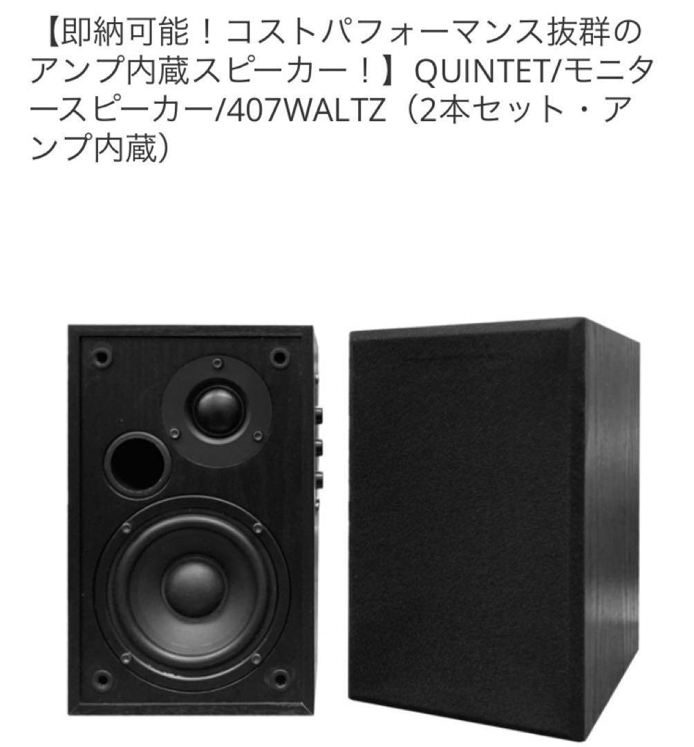 【極美品】QUINTET 407 WALTZ アクティブスピーカー 2本セット★