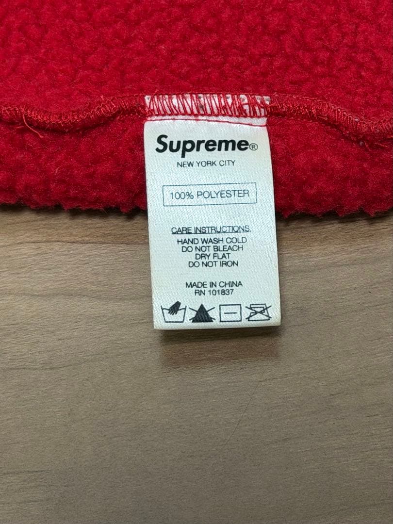 Supreme ネックウォーマー レッド ステッカー2枚付き