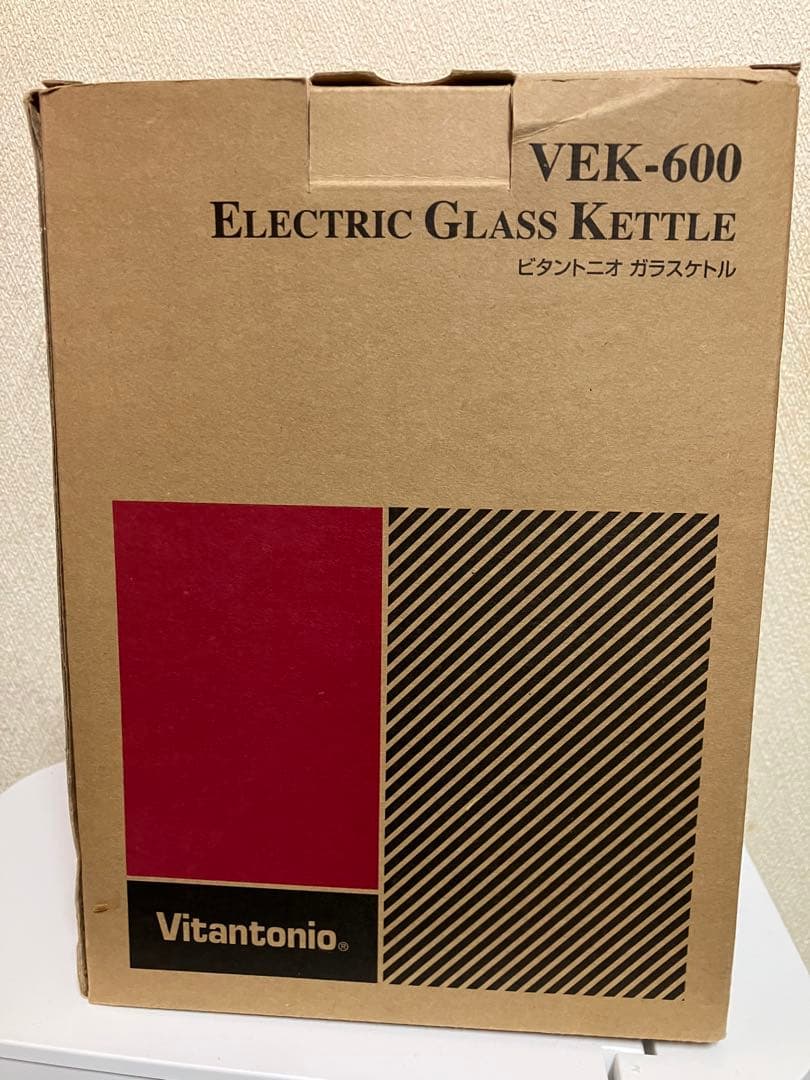 ビタントニオ　ガラスケトル　VEK-600