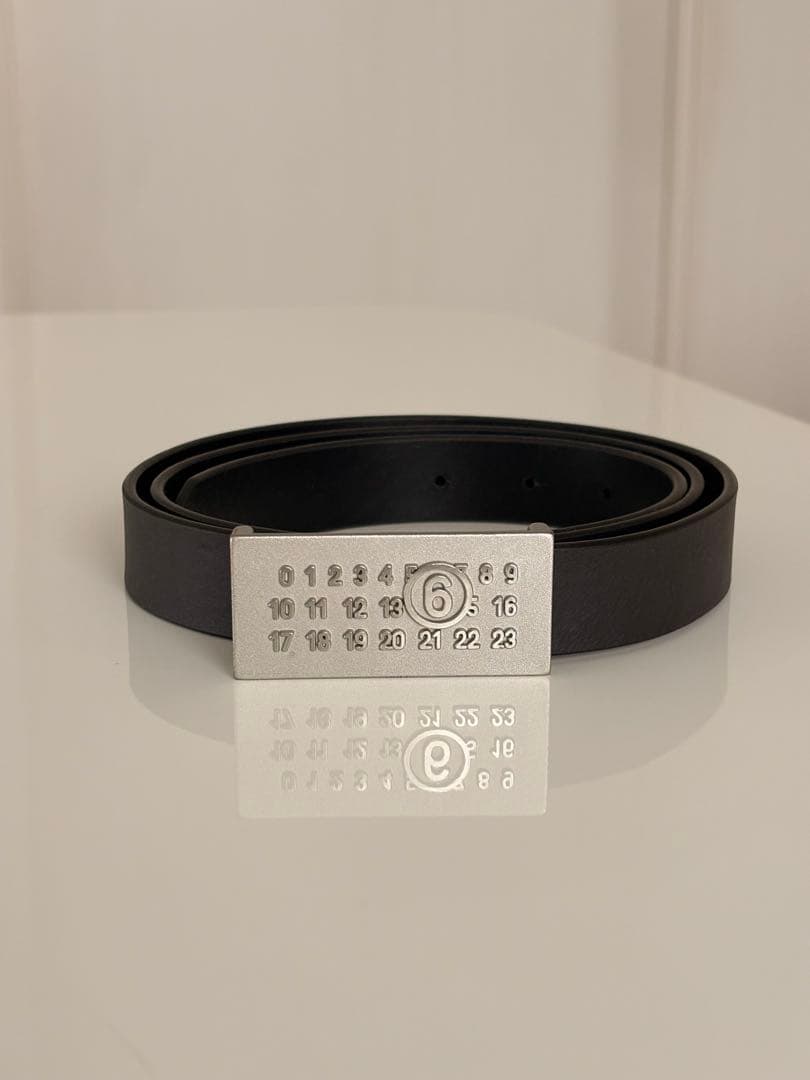 MM6 Maison Margiela ナンバリングバックルナローベルト
