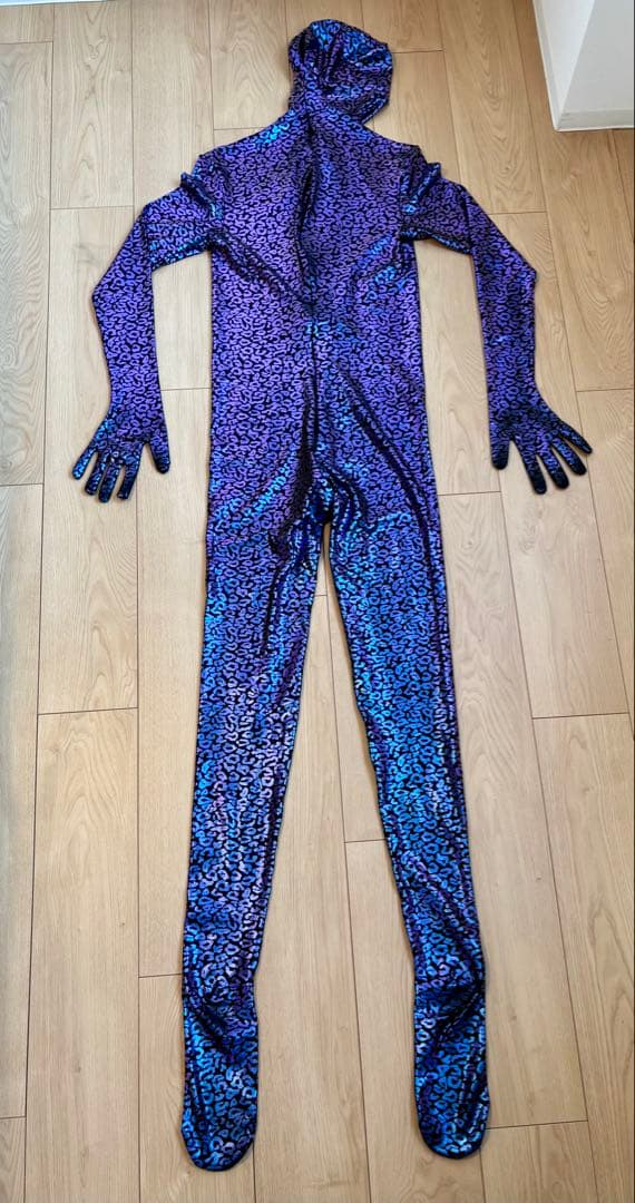 【週末価格】 Zentai Dreamer 【ZD27】 パープルレオパード