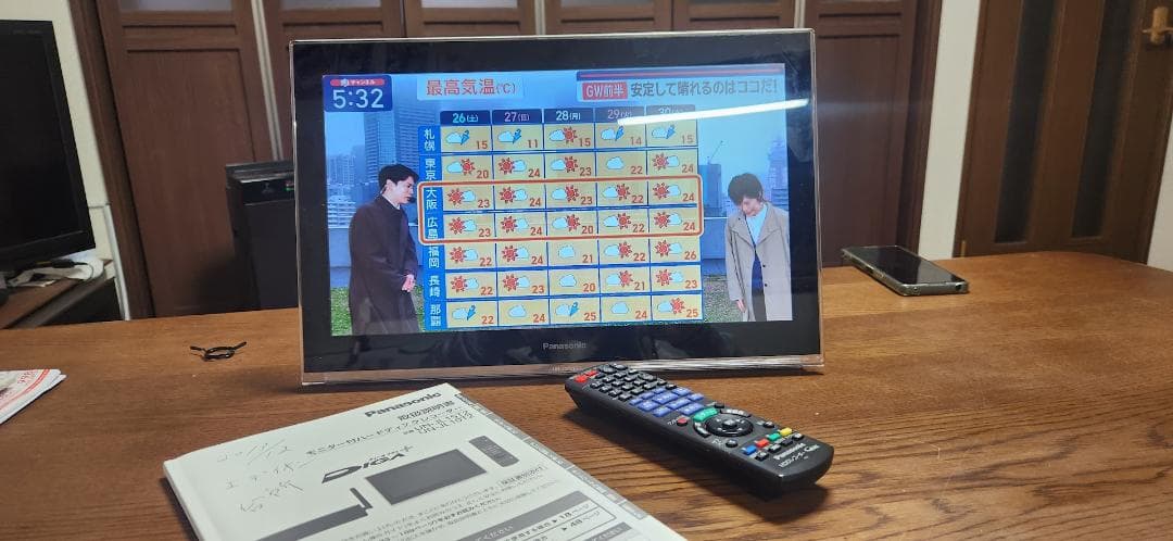 UN-JL15T2　防水　プライベートビエラ　モニター付ハードディスクレコーダー