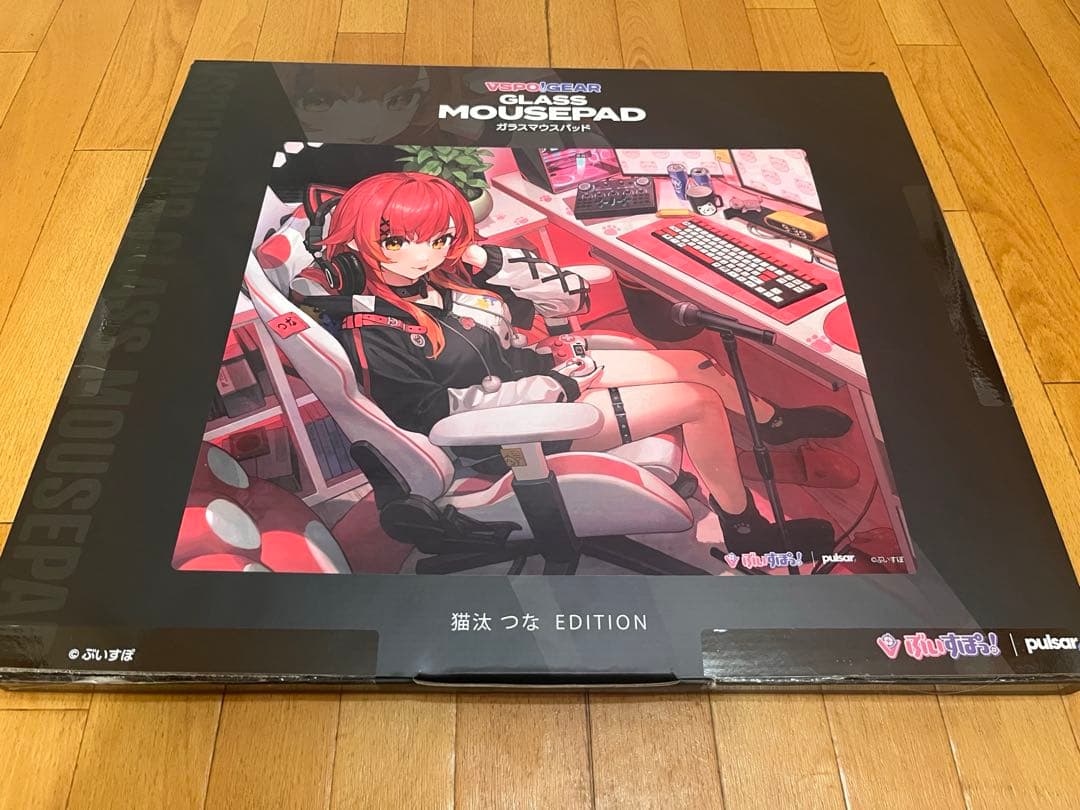 猫汰つな　ガラスマウスパッド