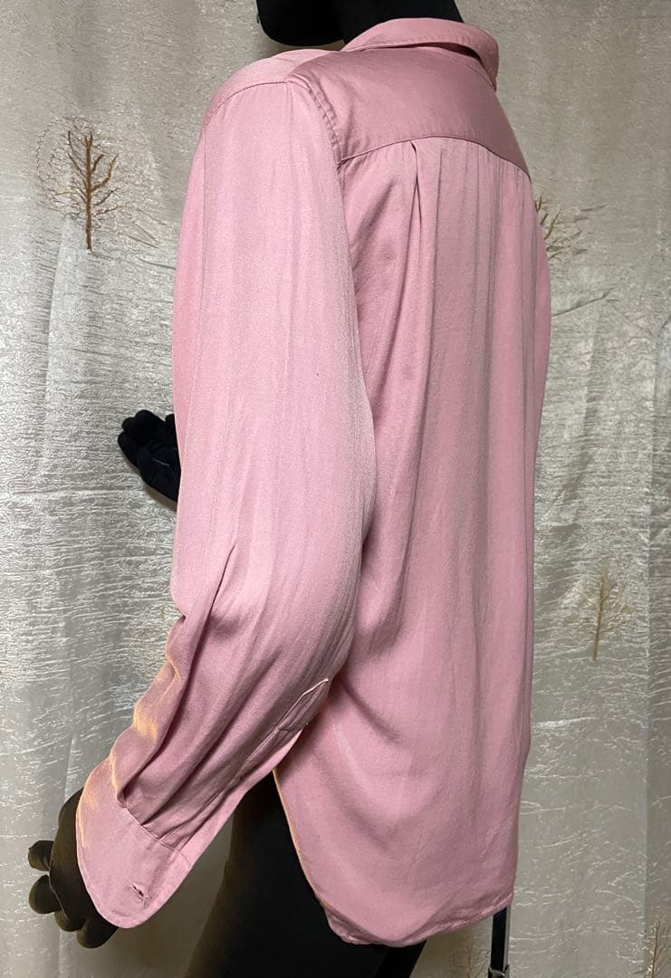 60's チェリーピンクレーヨンシャツ