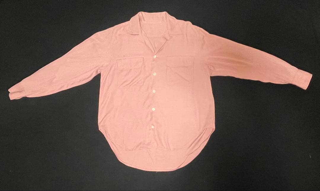 60's チェリーピンクレーヨンシャツ