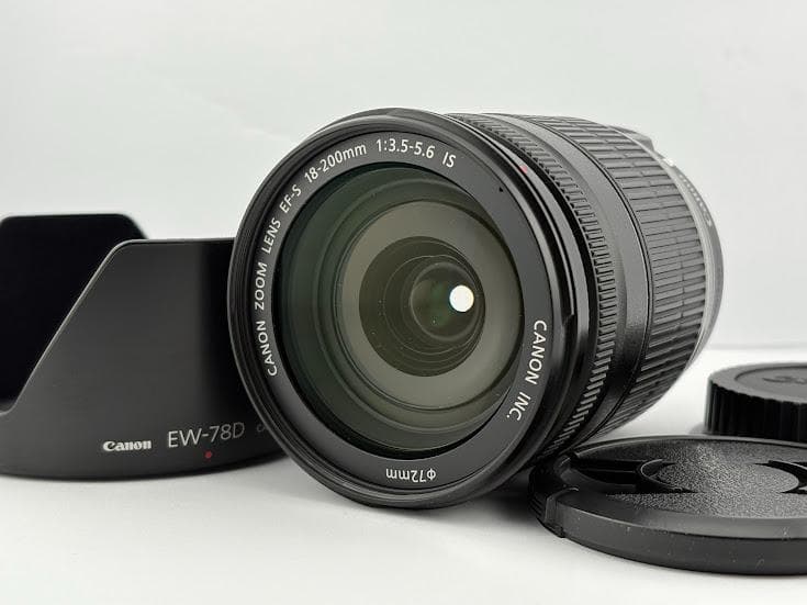 ★手ブレ不良・美品★キヤノン EF-S 18-200mm F3.5-5.6 IS