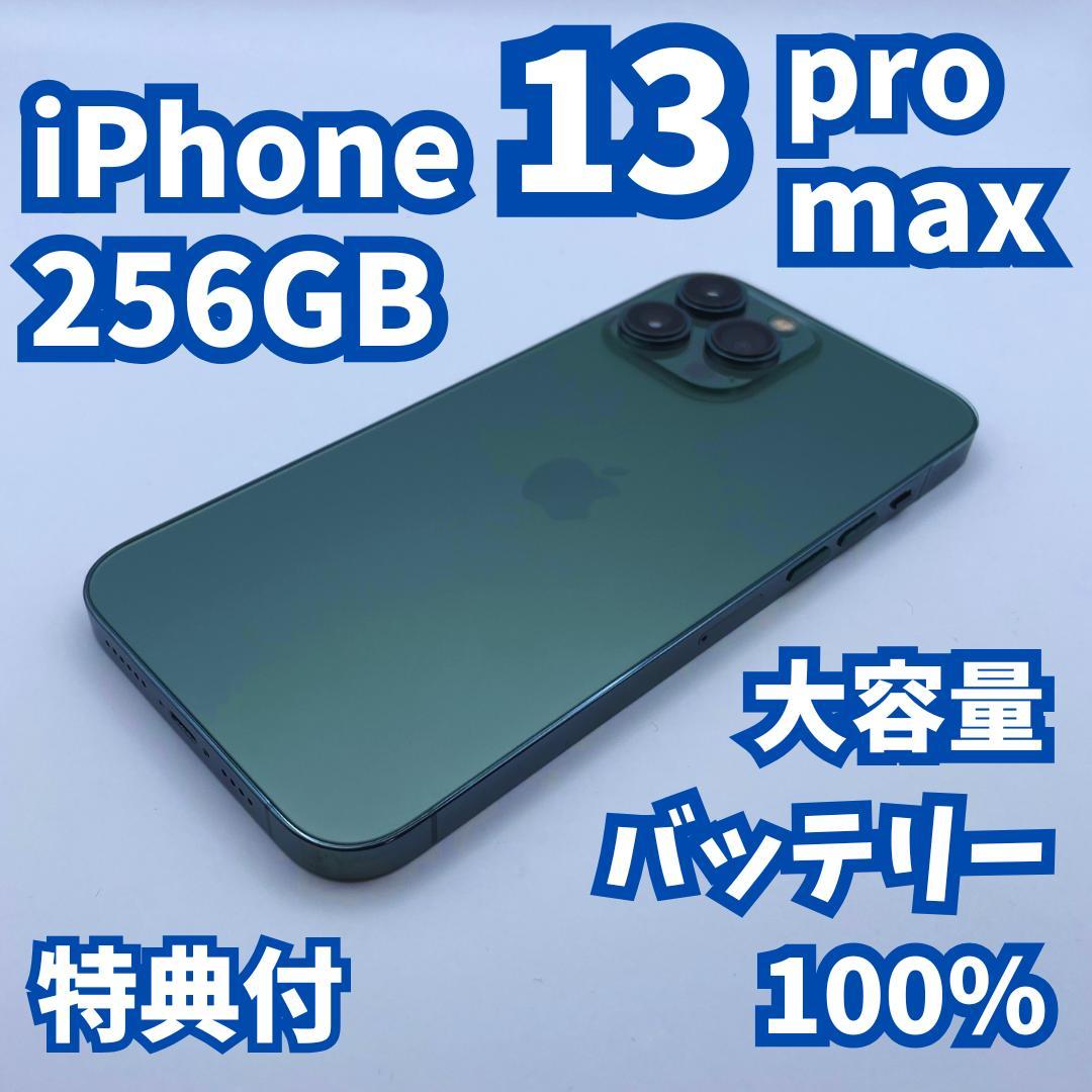 【極美品】iPhone 13 Promax 256GB 大容量バッテリー100%