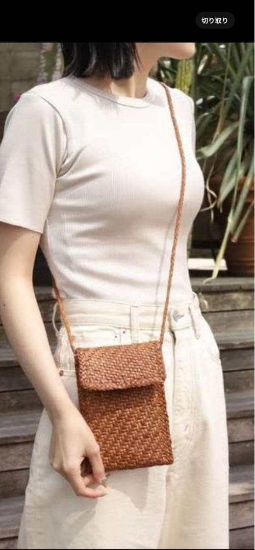 最終お値下げ dragon ドラゴン ミニショルダー　ブラウン　スマホショルダー