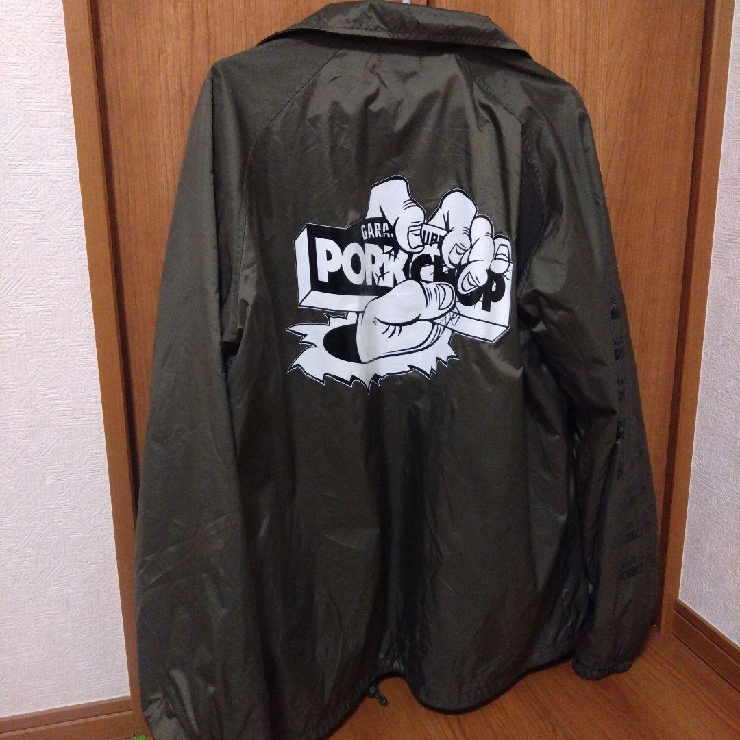 PORKCHOP コーチジャケット オリーブ Lサイズ