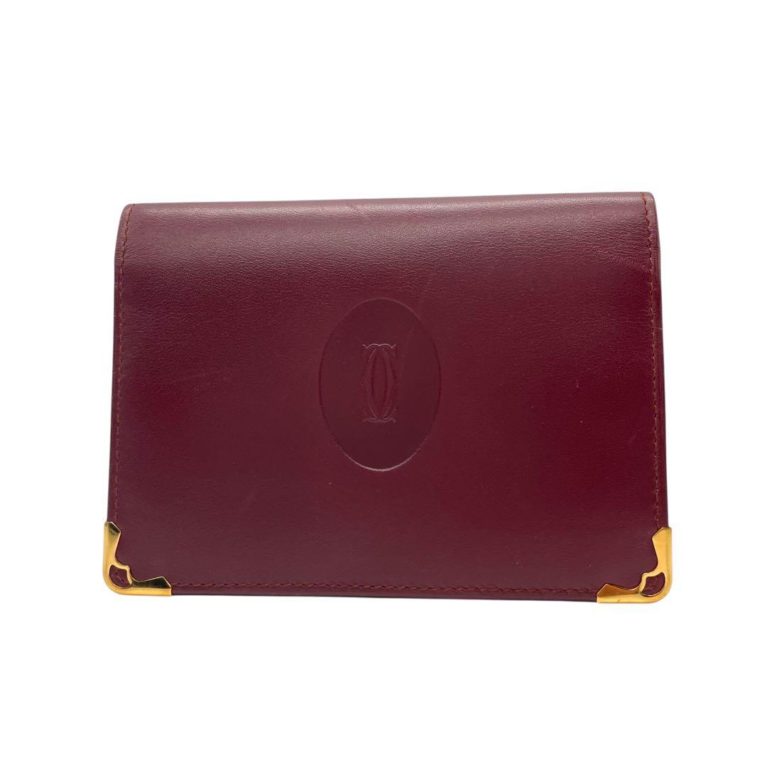 美品　Cartier カルティエ　w6 二つ折り　ケース　名刺入れ　レザー