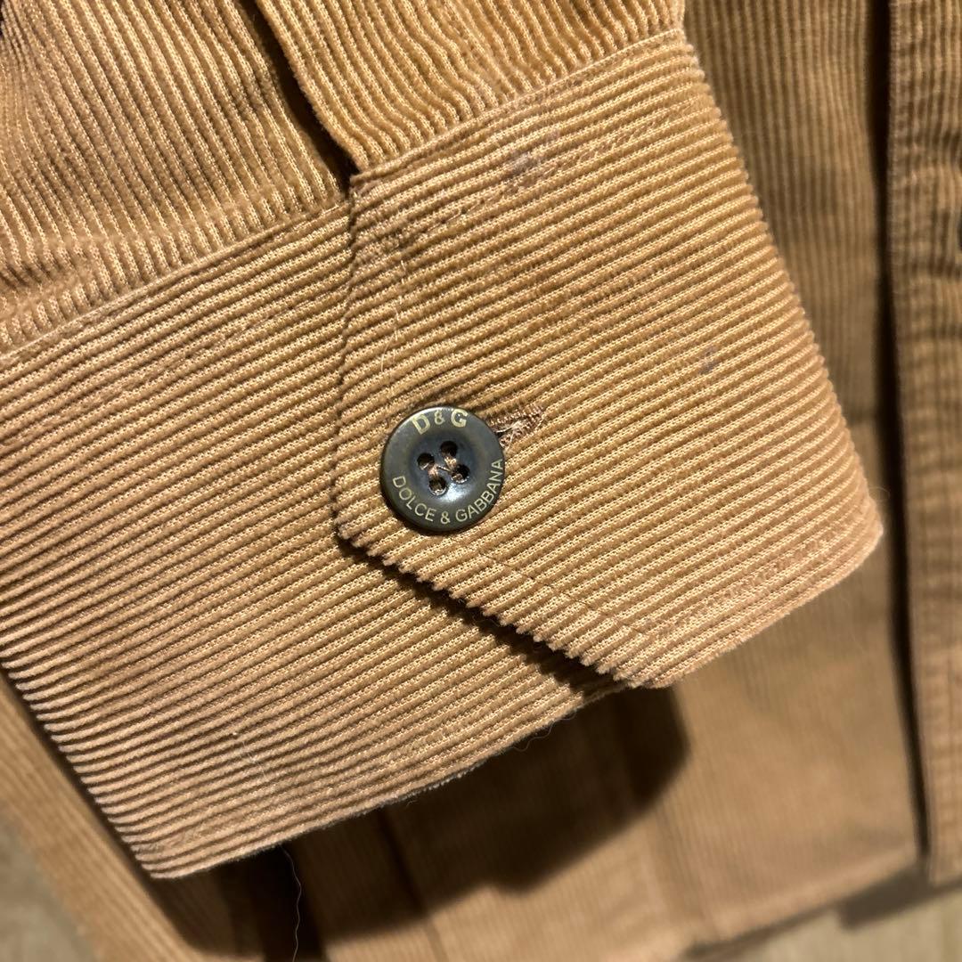 ドルチェ&ガッバーナ ドルガバDOLCE&GABBANA コーデュロイシャツ
