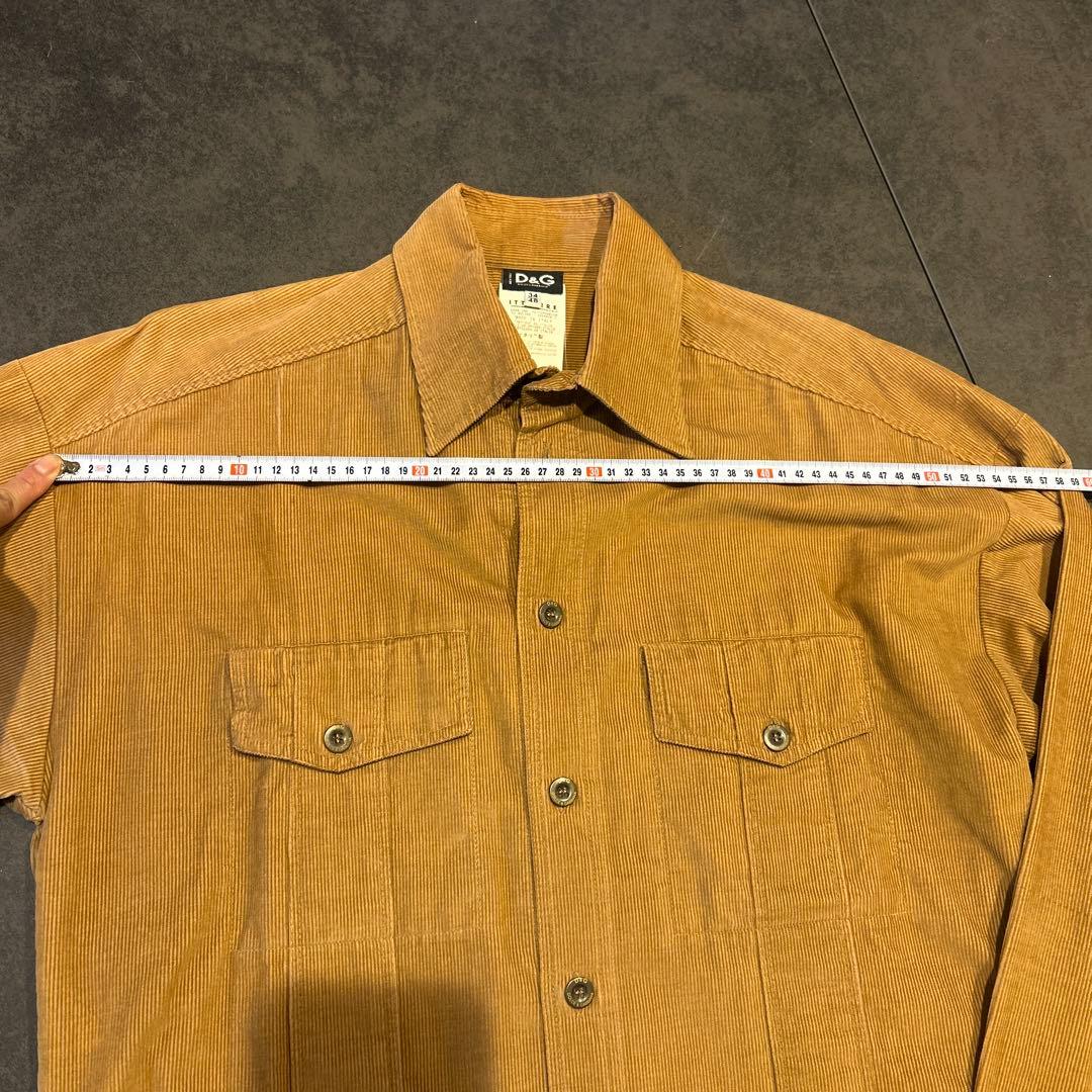 ドルチェ&ガッバーナ ドルガバDOLCE&GABBANA コーデュロイシャツ