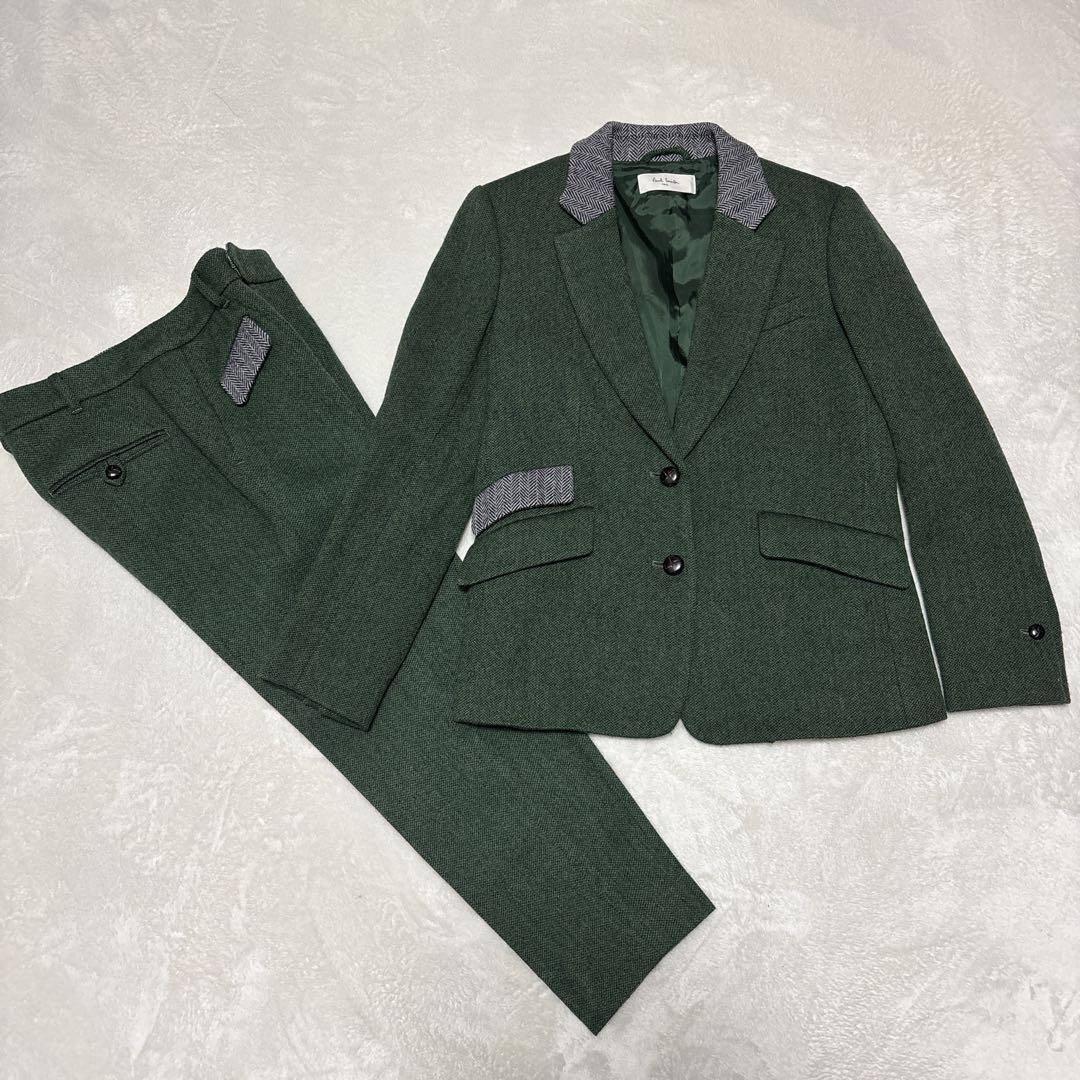 ポールスミス　セットアップ　グリーン　くるみボタン　38　Mサイズ