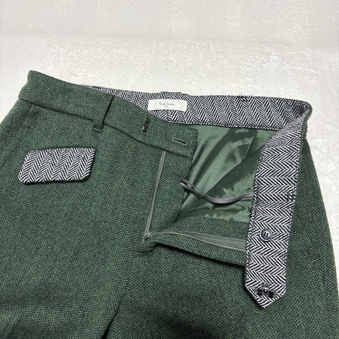 ポールスミス　セットアップ　グリーン　くるみボタン　38　Mサイズ