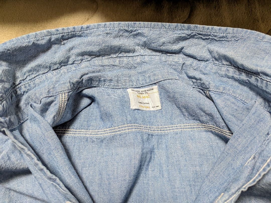 BIG MAC 70s シャンブレーシャツ　JC Penney