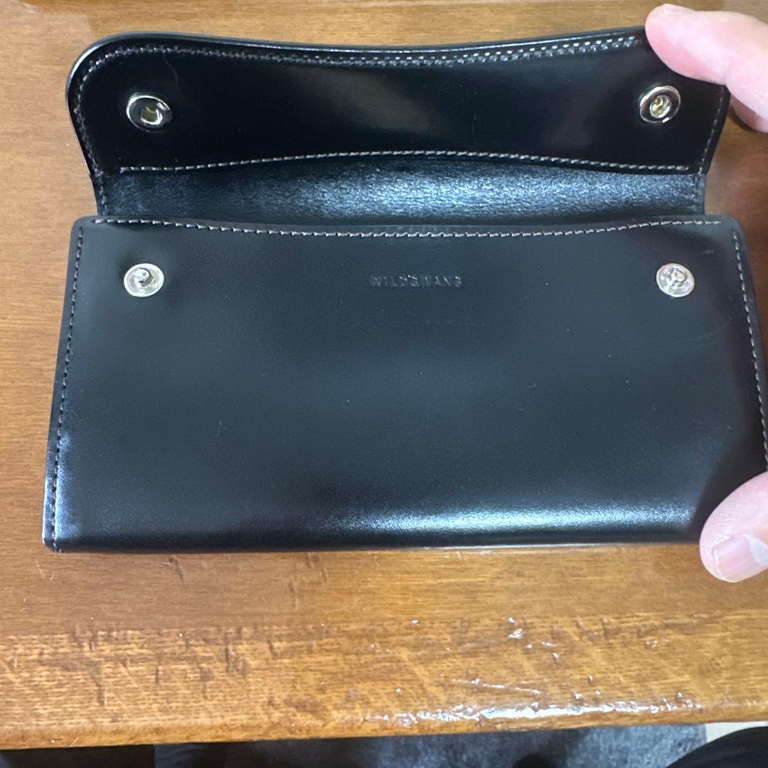 ワイルドスワンズ長財布　牛革レザー　サドル　WAVE