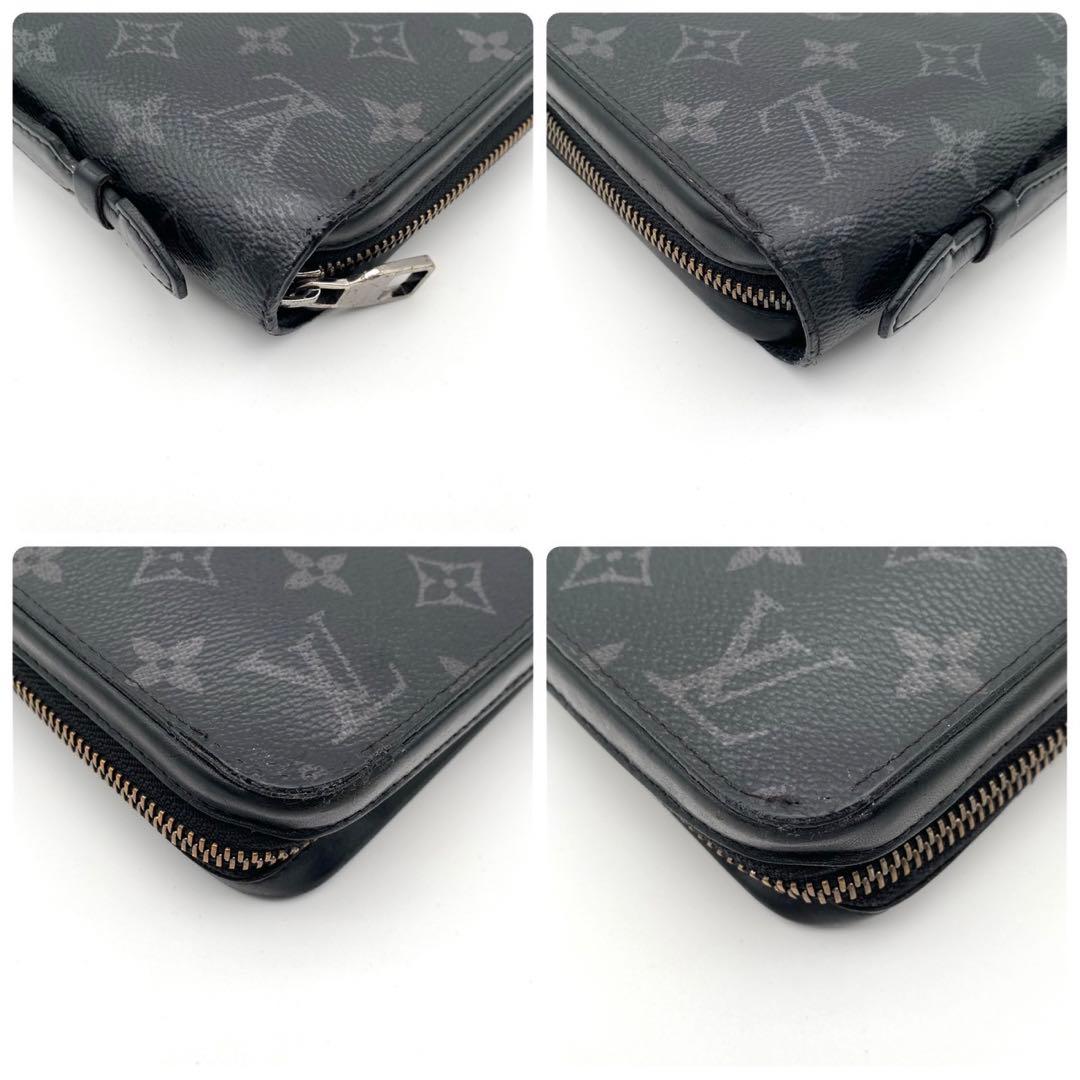 【大特価】ルイヴィトン モノグラム エクリプス ジッピーXL 長財布 ブラック