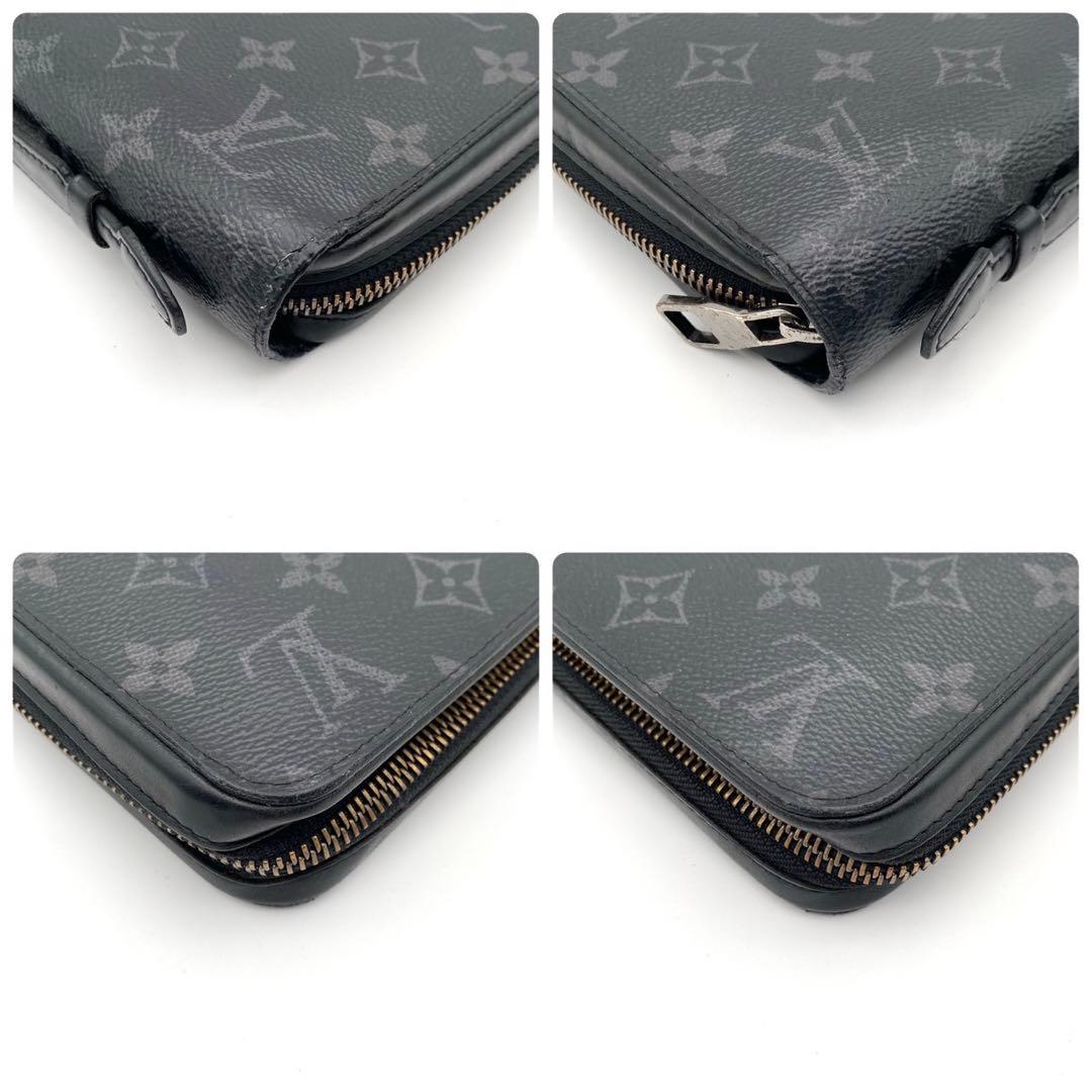 【大特価】ルイヴィトン モノグラム エクリプス ジッピーXL 長財布 ブラック