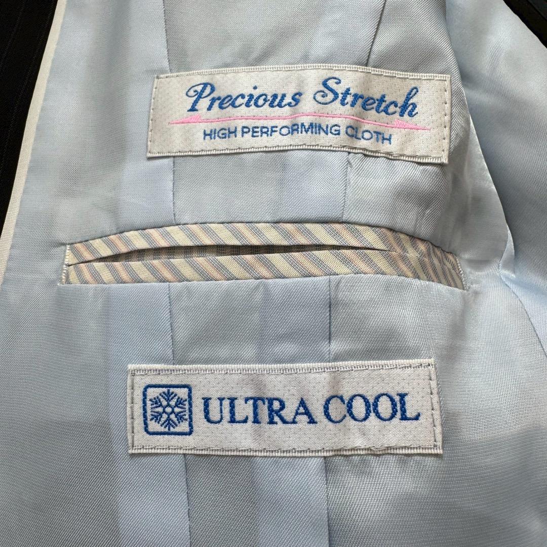 未使用級✨ LES MUES ビジネススーツ 3ピース 2パンツ ネイビー M