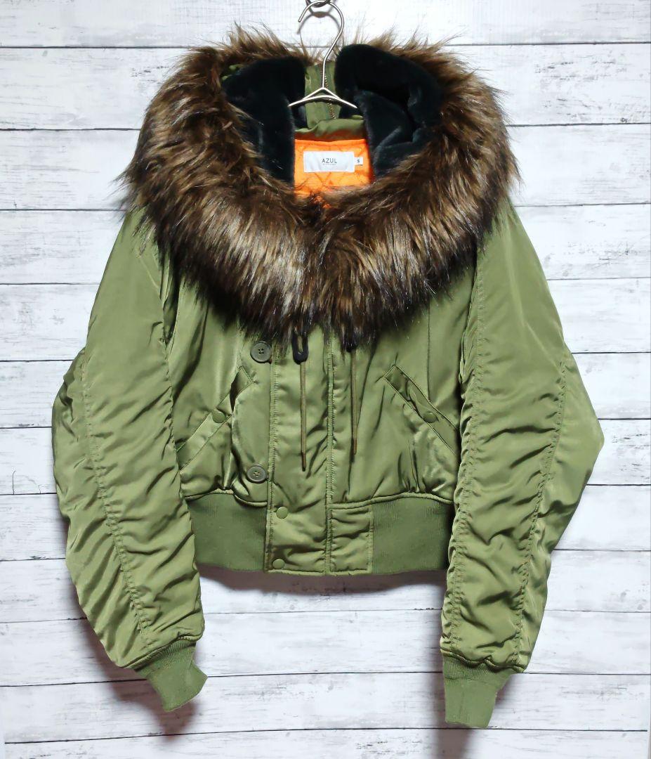 美品　AZUL by MOUSSY　N-2B ファージャケット　短丈　y2k